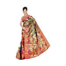 Multi Color Banarasi Saree Multi Color Banarasi Saree